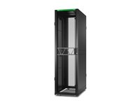 APC NetShelter SX Gen 2 - Rack skap - 2124 H x 600W x 1070D mm, med sider - står på gulv - svart - 45U - 19" - TAA-samsvar - for P/N: SMT1000RM1U, SMT750RM1U, SRTL10KRM4UT, SRTL5KRM2UI-HW, SRTL5KRM2UT-HW, SRTL8KRM4UT AR3105B2