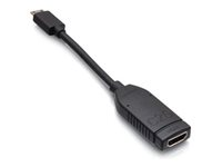C2G Mini HDMI to HDMI Dongle Adapter Converter - HDMI-kabel - 19 pin mini HDMI Type C hann loddet til HDMI hunn loddet - svart - 4K-støtte, 4K 30Hz støtte, 1080p-støtte C2G30066