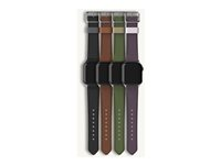 OtterBox Symmetry - Bånd for smart armbåndsur - 41/40/38mm, kaktuslær - plomme luksus - for Apple Watch Hermès Series 9, SE 3, Series 10, Series 11, Series 8, Series 9 77-95607