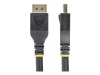 StarTech.com 25ft (7m) VESA-Certified Active DisplayPort 1.4 Cable, DP8K w/HBR3/HDR10/MST/DSC 1.2/HDCP 2.2, 8K 60Hz, 4K 120Hz Video - Active DP 1.4 Cable M/M (DP14A-7M-DP-CABLE) - DisplayPort-kabel - DisplayPort (hann) til DisplayPort (hann) - DisplayPort 1.4 - 7 m - 4K-støtte, 8K-støtte, aktiv, Active Copper Cable - svart DP14A-7M-DP-CABLE