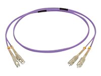 C2G 20m SC/SC OM4 LSZH Fibre Patch - Purple - Koblingskabel - SC flermodus (hann) til SC flermodus (hann) - 20 m - 20 m - fiberoptisk - dupleks - 50 / 125 mikroner - OM4 - purpur 81746