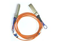 NVIDIA - 56GBase-AOC direkte tilkoblingskabel - QSFP til QSFP - 15 m - 15 m - fiberoptisk - Active Optical Cable (AOC) 980-9I15X-00L015