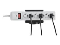 StarTech.com Power Strip Desk Mount - Clamp-on Power Strip Holder - Adjustable - Desk / Table Clamp for Power Strip (PWRSTRPCLMP) - Monteringsklemme for strømskinne - skrivebordsmonterbar - svart PWRSTRPCLMP
