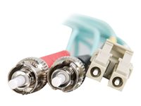 C2G LC-ST 10Gb 50/125 OM3 Duplex Multimode PVC Fiber Optic Cable (LSZH) - Nettverkskabel - ST flermodus (hann) til LC multimodus (hann) - 1 m - 1 m - fiberoptisk - dupleks - 50 / 125 mikroner - OM3 - halogenfri - akvamarin 85540