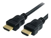StarTech.com 1m High Speed HDMI Cable w/ Ethernet Ultra HD 4k x 2k - HDMI-kabel med Ethernet - HDMI hann til HDMI hann - 1 m - svart HDMM1MHS