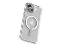 Zagg Crystal Palace - Baksidedeksel for mobiltelefon - MagSafe-samsvar - klart (snap) - for Apple iPhone 15 Pro 702312618