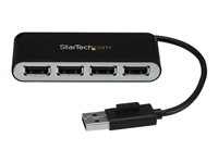 StarTech.com 4 Port USB 2.0 Hub - USB Bus Powered - Portable Multi Port USB 2.0 Splitter and Expander Hub - Small Travel USB Hub (ST4200MINI2) - Hub - 4 x USB 2.0 - stasjonær ST4200MINI2
