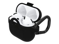 OtterBox - Boksdeksel for ladeboks for tådløse ørepropper - svart krystall - for Apple AirPods 4 77-97891