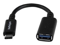 StarTech.com USB-C to USB Adapter - 6in - USB-IF Certified - USB-C to USB-A - USB 3.1 Gen 1 - USB C Adapter - USB Type C (USB31CAADP) - USB-adapter - USB-C (hann) til USB-type A (hunn) - USB 3.0 - 15.2 cm - svart - for P/N: DK31C3HDPD, DK31C3HDPDUE, DKM30CHDPD, DKM30CHDPDUE, PEXUSB312A1C1H, PEXUSB312A2C2V USB31CAADP