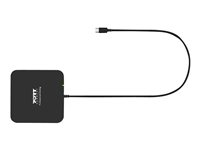 PORT connect USB-C 2X4K TRAVEL - Dokkingstasjon - USB-C 3.1 Gen 2 - 2 x DP - 1GbE 901907