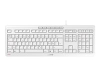 CHERRY STREAM KEYBOARD - Tastatur - USB - Pan Nordic - tastsvitsj: CHERRY SX - hvitgrå JK-8500PN-0