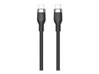 HyperJuice - USB-kabel - USB-C (hann) til USB-C (hann) - USB 2.0 - 2 m - utvidet effektområde (EPR), USB Power Delivery (240 W) - svart HJ4002BKGL