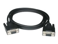 C2G - Null modem-kabel - DB-9 (hunn) til DB-9 (hunn) - 2 m - formstøpt - svart 81418