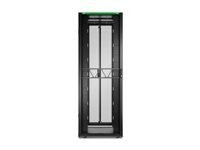 APC NetShelter SX Gen 2 - Rack skap - 2258 H x 800W x 1200D mm, med sider - står på gulv - svart - 48U - 19" - TAA-samsvar - for P/N: SMT1000RM1U, SMT750RM1U, SRTL10KRM4UT, SRTL5KRM2UI-HW, SRTL5KRM2UT-HW, SRTL8KRM4UT AR3387B2
