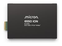 Micron 6550 ION - SSD - Enterprise - kryptert - 30.72 TB - intern - E3.S - U.2 PCIe 5.0 x4 (NVMe) - SHA-512, FIPS 140-3 Level 2 - TCG Opal Encryption 2.02, Self-Encrypting Drive (SED) - TAA-samsvar MTFDLBQ30T7THL-1BK1DFCYYR