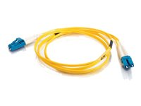 C2G LC-LC 9/125 OS1 Duplex Singlemode PVC Fiber Optic Cable (LSZH) - Koblingskabel - LC-enkeltmodus (hann) til LC-enkeltmodus (hann) - 15 m - 15 m - fiberoptisk - dupleks - 9 / 125 micron - OS1 - halogenfri - gul 85610