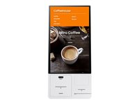 Samsung KM24C-P - Kontaktboks - med termomottaksskriver, QR / strekkodeleser (1D, 2D) - skrivebordsmonterbar, stativmonterbar, veggmonterbar - AC 100-240 V - gråhvit CY-KM24CPXEN