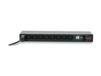 APC Switched Rack PDU - Strømfordelerenhet (kan monteres i rack) - AC 208-230 V - Ethernet, RS-232 - inngang: IEC 60320 C20 - utgangskontakter: 8 (power IEC 60320 C13) - 1U - 2.49 m kabel - for P/N: SRTL2K2RM1UWC, SRTL2K2RM1UWNC, SRTL3KRM1UIC, SRTL3KRM1UWC, SRTL3KRM1UWNC AP7921B
