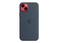 Apple - Baksidedeksel for mobiltelefon - MagSafe-samsvar - silikon - stormblå - for iPhone 14 Plus MW503ZM/A