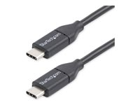 StarTech.com 0.5m USB C Cable - USB 2.0 - M/M - USB-C Charger Cable - USB 2.0 Type C Cable - Short USB C Cable (USB2CC50CM) - USB-kabel - USB-C (hann) til USB-C (hann) - USB 2.0 - 50 cm - svart - for P/N: DKT30CHD USB2CC50CM