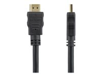 StarTech.com 5m High Speed HDMI Cable - Ultra HD 4k x 2k HDMI Cable - HDMI to HDMI M/M - 5 meter HDMI 1.4 Cable - Audio/Video Gold-Plated (HDMM5M) - HDMI-kabel - HDMI hann til HDMI hann - 5 m - skjermet - svart HDMM5M