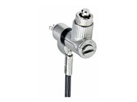 StarTech.com 3-in-1 Laptop Lock Compatible w/Noble Wedge/Nano/K-Slot - Sikkerhetskabellås - svart og sølv - 2 m - TAA-samsvar UNIVKMKO-LAPTOP-LOCK