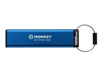 Kingston IronKey Keypad 200 - USB-flashstasjon - kryptert - FIPS 140-3 Level 3 - 128 GB - USB 3.2 Gen 1 IKKP200/128GB
