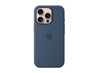 Apple - Baksidedeksel for mobiltelefon - MagSafe-samsvar - silikon - denim - for iPhone 16 Pro MYYK3ZM/A