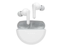 Belkin SoundForm Nano 2 for Kids - True wireless-hodetelefoner med mikrofon - i øret - Bluetooth - hvit AUC011BTWH