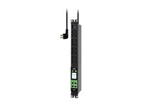 APC EasyPDU EPDU2016M - Strømfordelerenhet (kan monteres i rack) - målt - AC 230 V - 3680 VA - enkeltfase - Ethernet 10/100/1000, serial, USB - utgangskontakter: 8 (power IEC 60320 C13) - 1U - 19" - 2.5 m kabel - svart EPDU2016M