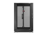 APC NetShelter SX - Rack skap - svart - 18U - 19" - TAA-samsvar - for P/N: SMTL1500RM3UC, SMTL1500RMI3UC, SRT2200RMXLAUS, SRTL3KRM1UC, SRTL3KRM1UNC AR3006