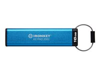 Kingston IronKey Keypad 200C - USB-flashstasjon - kryptert - FIPS 140-3 Level 3 - 16 GB - USB-C 3.2 Gen 1 IKKP200C/16GB