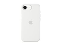 Apple - Baksidedeksel for mobiltelefon - silikon - hvit - for iPhone 16e MD3P4ZM/A