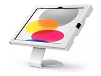 Compulocks iPad 10th-11th (A16) Gen Swell Enclosure Core Counter Stand or Wall Mount White - Stativ - for nettbrett - svellinginnhegning - låsbar - metall - hvit - skjermstørrelse: 10.9" - skranke, veggmonterbar - for Apple 10.9-inch iPad Wi-Fi, Wi-Fi + Cellular 111W209SWLW