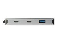 StarTech.com 4 Port USB C Hub w/ 2x USB A & 2x USB C, SuperSpeed 10Gbps USB Type-C 3.1/3.2 Gen 2 Hub, USB Bus Powered, Portable USB-C to USB Adapter Hub, Aluminum, 9.8" (25cm) Cable - Windows/macOS/Linux - Hub - 2 x USB-C + 2 x USB 3.1 Gen 2 - stasjonær - for P/N: PEXUSB321C HB31C2A2CB