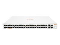 HPE Networking Instant On 1960 48G 2XGT 2SFP+ Switch - Switch - L2+ - smart - 48 x 10/100/1000 + 2 x 10 Gigabit SFP+ + 2 x 10 Gigabit Ethernet - stasjonær, rackmonterbar JL808A#ABB