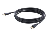 StarTech.com 10ft/3m VESA Certified DisplayPort 1.4 Cable, 8K 60Hz HBR3 HDR, Super UHD DisplayPort to DisplayPort Monitor Cord, Ultra HD 4K 120Hz DP 1.4 Video Cable M/M DP Connectors - DP 1.4 Latching Cable - DisplayPort-kabel - DisplayPort (hann) låst til DisplayPort (hann) låst - DisplayPort 1.4 - 3 m - 8K-støtte - svart - for P/N: CDP2DPHD, CDP2DPVGA, SV231QDPU34K, TB32DP14 DP14MM3M