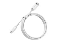OtterBox Standard - USB-kabel - USB-C (hann) til USB (hann) - 2 m - skydrømhvitt 78-52660