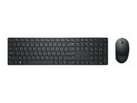 Dell Pro KM5221W - Tastatur- og mussett - trådløs - 2.4 GHz - QWERTY - Pan Nordic - svart - med 3 years NBD Advance Exchange - for Latitude 3320, 3520, 7320 Detachable; Vostro 15 3515; XPS 17 9710 KM5221WBKB-NOR