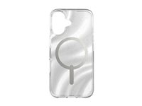 ZAGG Milan Snap - Baksidedeksel for mobiltelefon - MagSafe-samsvar - grafen - snurr glitter - for Apple iPhone 16 702315118