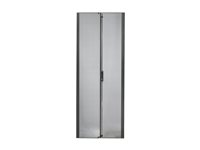 APC NetShelter SX Perforated Split Doors - Rackdør - svart - 45U - for P/N: NBPD0160A, NBWL0355A, NBWL0356A, SMX2KR2UX145, SMX3KR2UNCX145, SRT1000RMXLI AR7155