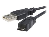StarTech.com 1m Micro USB Cable A to Micro B - USB-kabel - USB (hann) til Micro-USB type B (hann) - USB 2.0 - 1 m - svart UUSBHAUB1M