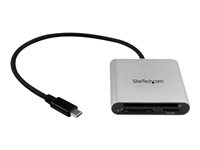 StarTech.com USB 3.0 Flash Memory Multi-Card Reader/Writer with USB-C - SD microSD and CompactFlash Card Reader w/ Integrated USB-C Cable (FCREADU3C) - Kortleser (CF I, CF II, MMC, SD, microSD, SDHC, microSDHC, SDXC, microSDXC) - USB 3.0 FCREADU3C