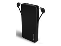 mophie Powerstation Plus - Strømbank - 10000 mAh - 20 watt - PD, Fast Charge - 2 utgangskontakter (Lightning, USB-C (PD)) 401114384