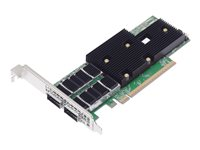 Broadcom P2200G - Nettverksadapter - PCIe 5.0 x16 lav profil - 400 Gigabit QSFP112 x 2 BCM957608-P2200GQF00