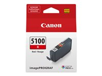 Canon PFI-5100 R - 14.4 ml - rød - original - hengeboks - blekkbeholder - for imagePROGRAF PRO-310 6958C001