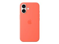 Apple - Baksidedeksel for mobiltelefon - MagSafe-samsvar - silikon - mandarin - for iPhone 16 MDGN4ZM/A