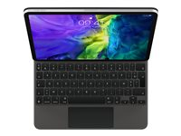 Apple Magic Keyboard - Tastatur og folioveske - med styrepute - bakbelysning - Apple Smart connector - QWERTY - Norsk - for 10.9-inch iPad Air (4th generation, 5th generation); 11-inch iPad Air (M2, M3); 11-inch iPad Pro (1st generation, 2nd generation, 3rd generation, 4th generation) MXQT2H/A