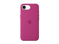 Apple - Baksidedeksel for mobiltelefon - silikon - Fuchsia - for iPhone 16e MD3W4ZM/A