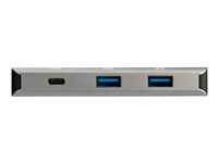 StarTech.com 3 Port USB C Hub with Gigabit Ethernet RJ45 GbE Port, 2x USB-A, 1x USB-C, SuperSpeed 10Gbps USB 3.1/3.2 Gen 2 Type C Hub Adapter, USB Bus Powered, Aluminum, Works w/TB3 - Windows/macOS/Linux - Hub - 1 x USB-C + 2 x USB 3.1 + 1 x 10/100/1000 - stasjonær - for P/N: PEXUSB321C HB31C2A1CGB